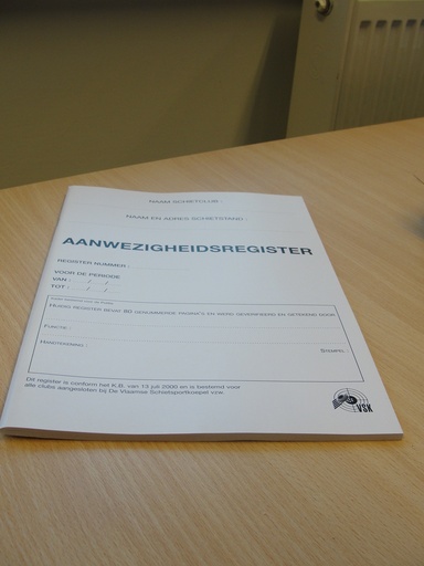 [PM/Aanw.reg.] Aanwezigheidsregister